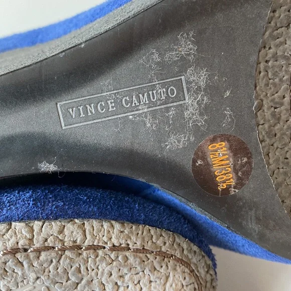 Vince Camuto  blue suede boots size 8 1/2 - Picture 4 of 10